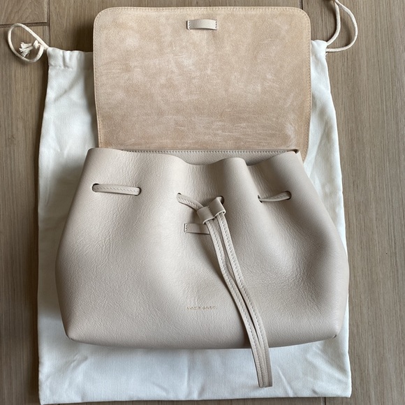 Mansur Gavriel Cream Leather Crossbody or Tote bag